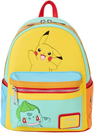 Pokémon Color Block Starters Mini Backpack.