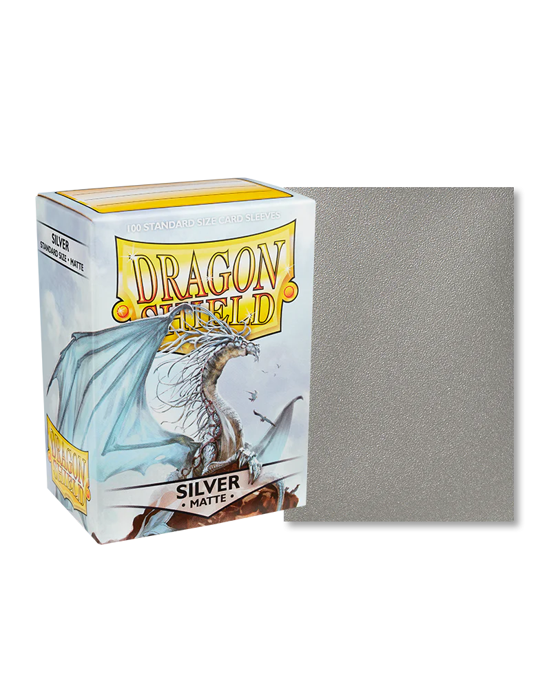 Dragon Shield Sleeves Matte Silver 100 Count