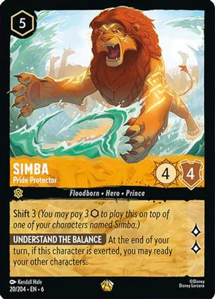 #20 Azurite Sea- Simba (Pride Protector) (Legendary)