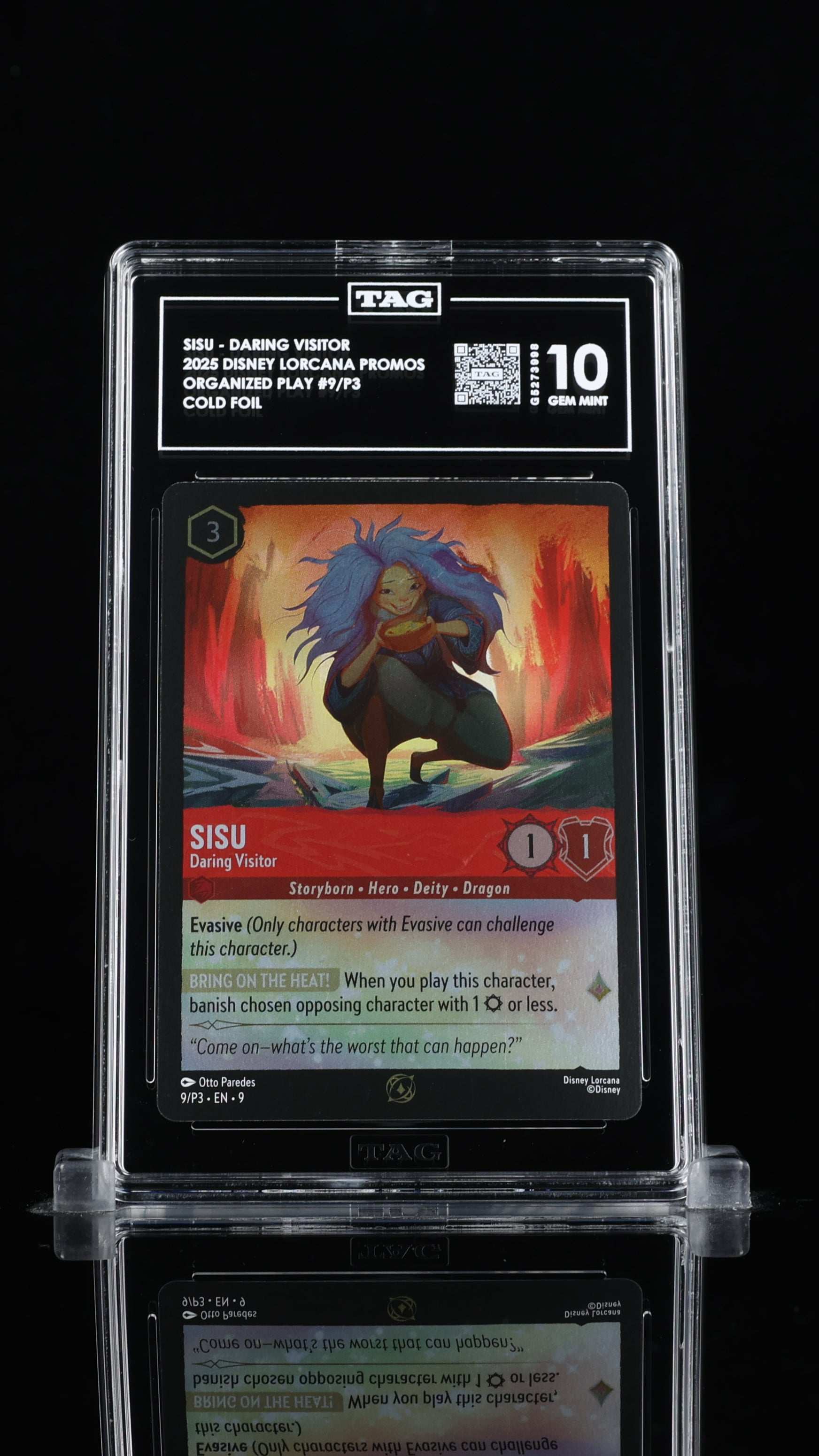 Sisu  Daring Visitor- #9/P3 Lorcana Fabled- TAG 10