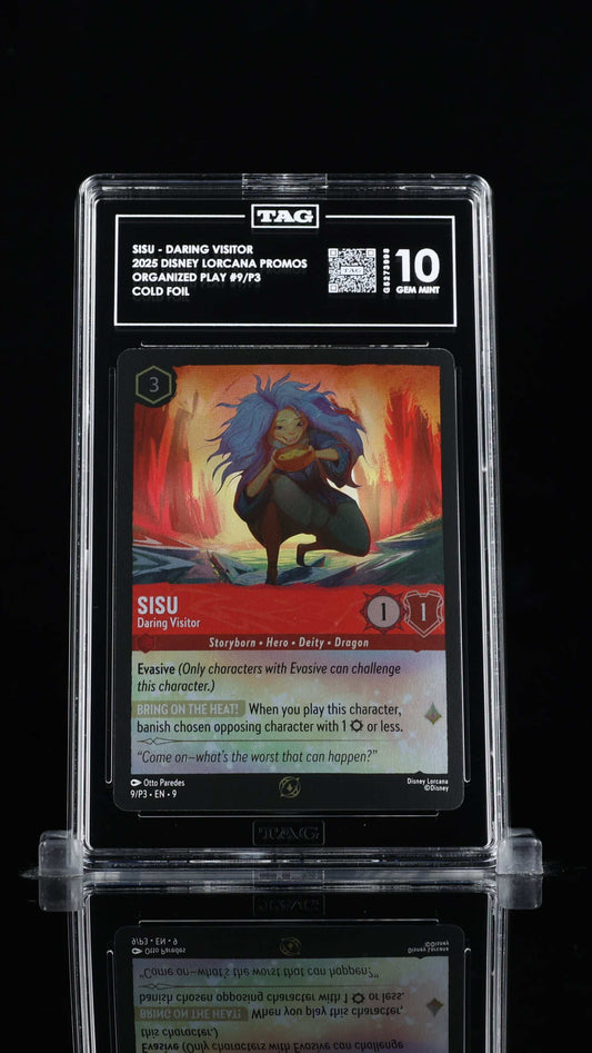 Sisu  Daring Visitor- #9/P3 Lorcana Fabled- TAG 10