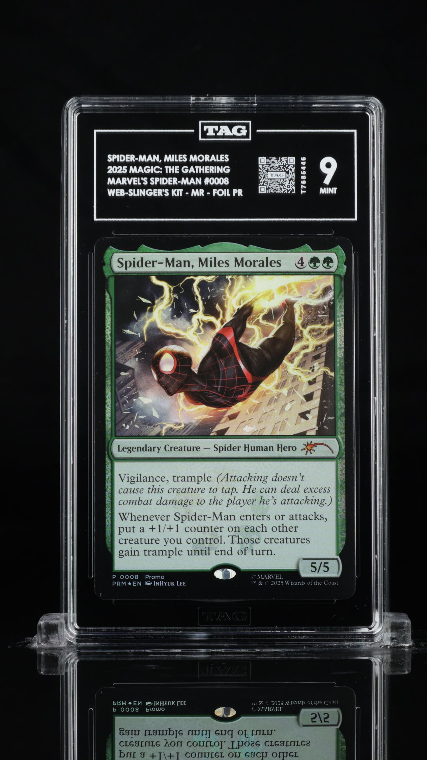 Spider-Man, Miles Morales #0008- Magic the Gathering Spiderman Foil- TAG 9