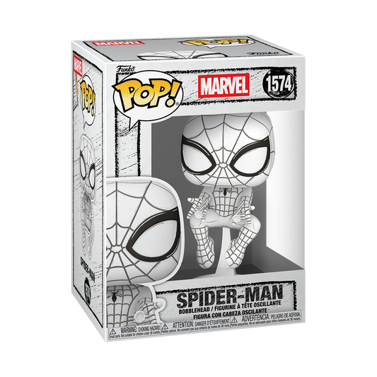 #1574 Sketched Spiderman Funko Pop