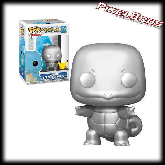 #504 Squirtle Metallic Funko Pop