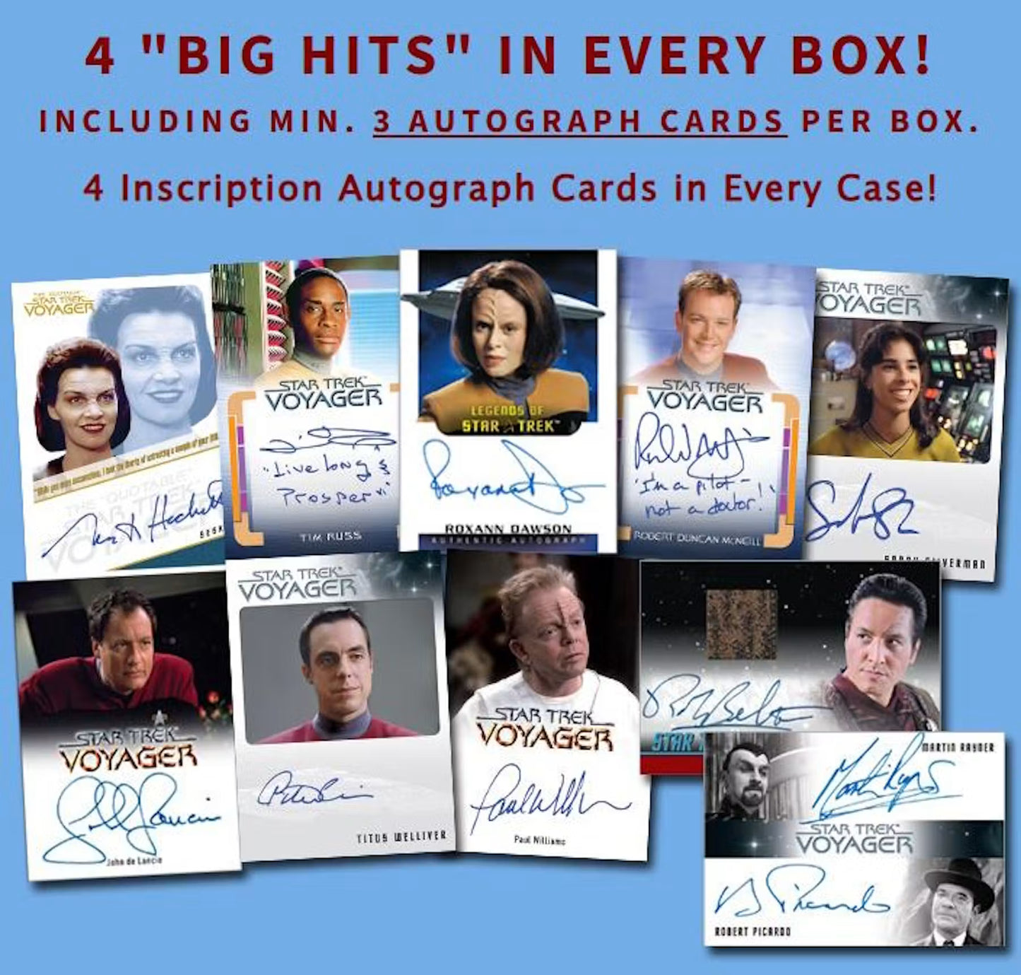 Rittenhouse Star Trek Voyager Archives & Incriptions Trading Cards