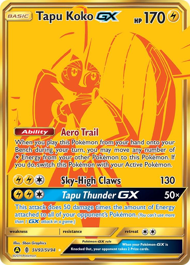 #SV93 Hidden Fates- Tapu Koko GX