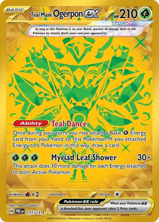 #177 Prismatic Evolutions- Teal Mask Ogerpon Ex