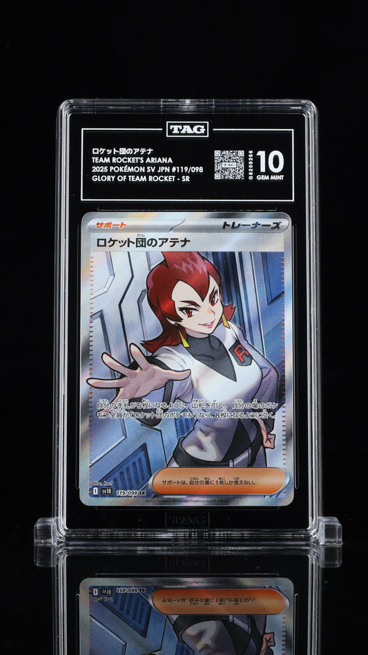 Team Rocket's Ariana- #119 Japanese Glory of Team Rocket- TAG 10