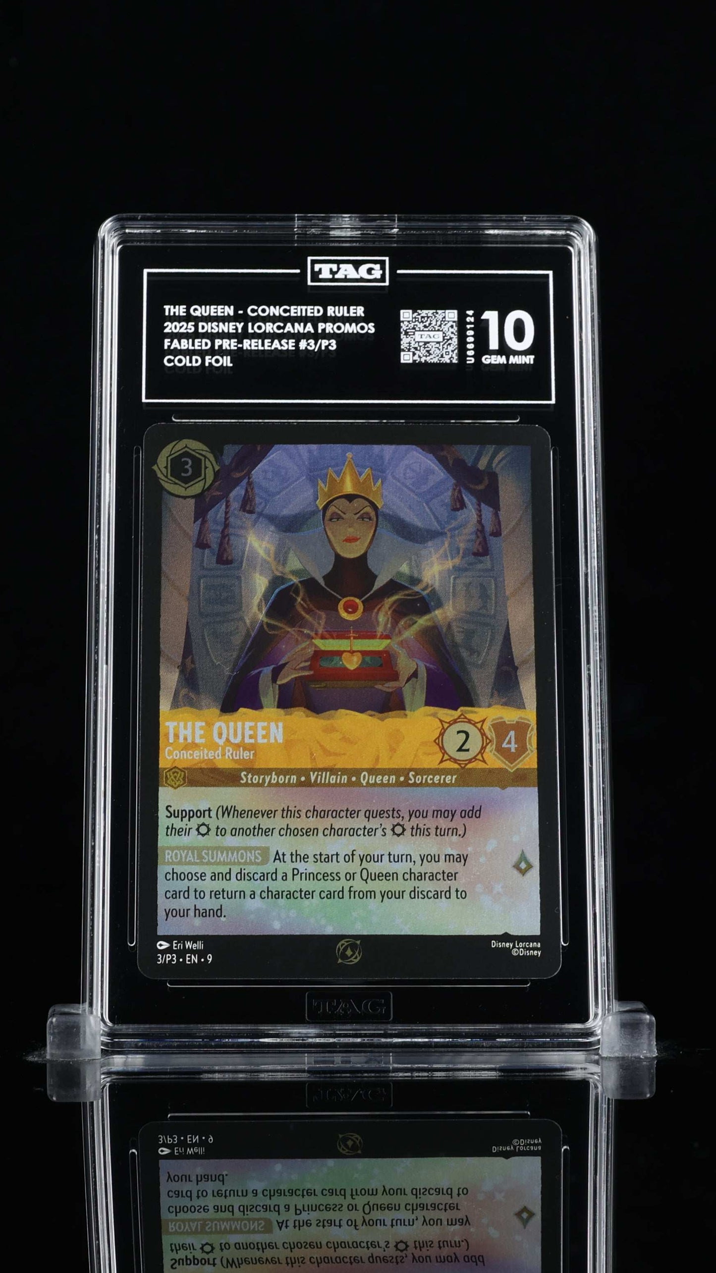 The Queen Conceited Ruler- Disney Lorcana Promos Fabled- TAG 10