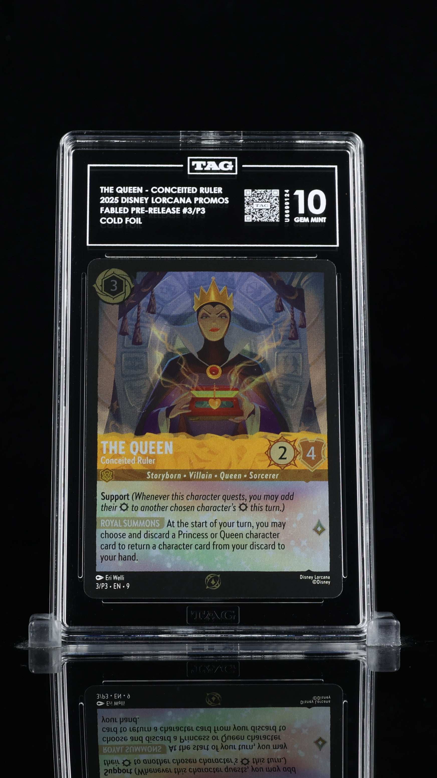 The Queen Conceited Ruler- Disney Lorcana Promos Fabled- TAG 10