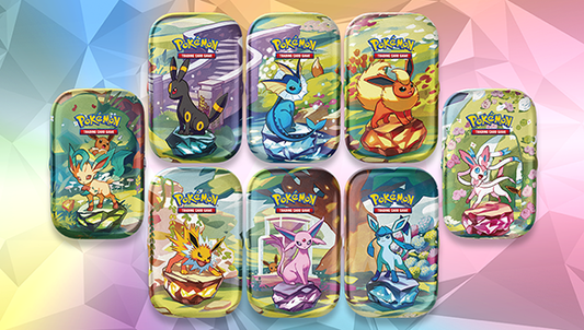 Prismatic Evolutions Mini Tin