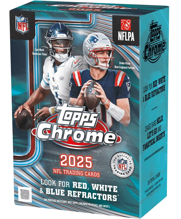 2025 Topps Chrome Football Blaster