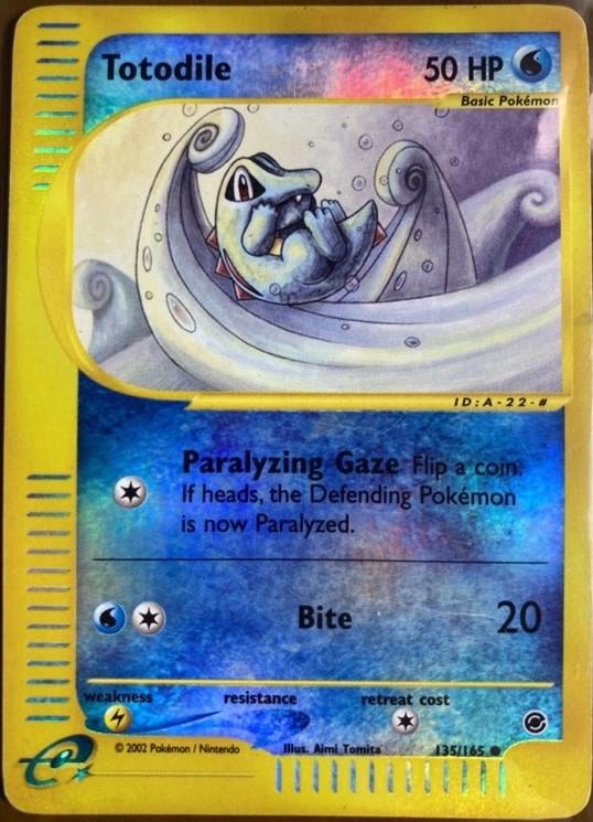 #135 Expedition- Totodile Reverse Holo(DMG)