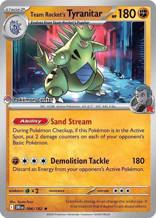 #96 Destined Rivals- Team Rocket's Tyranitar (Pokemon Center)