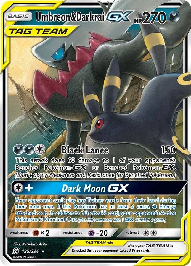#125 Unified Minds- Umbreon & Darkrai GX (LP)