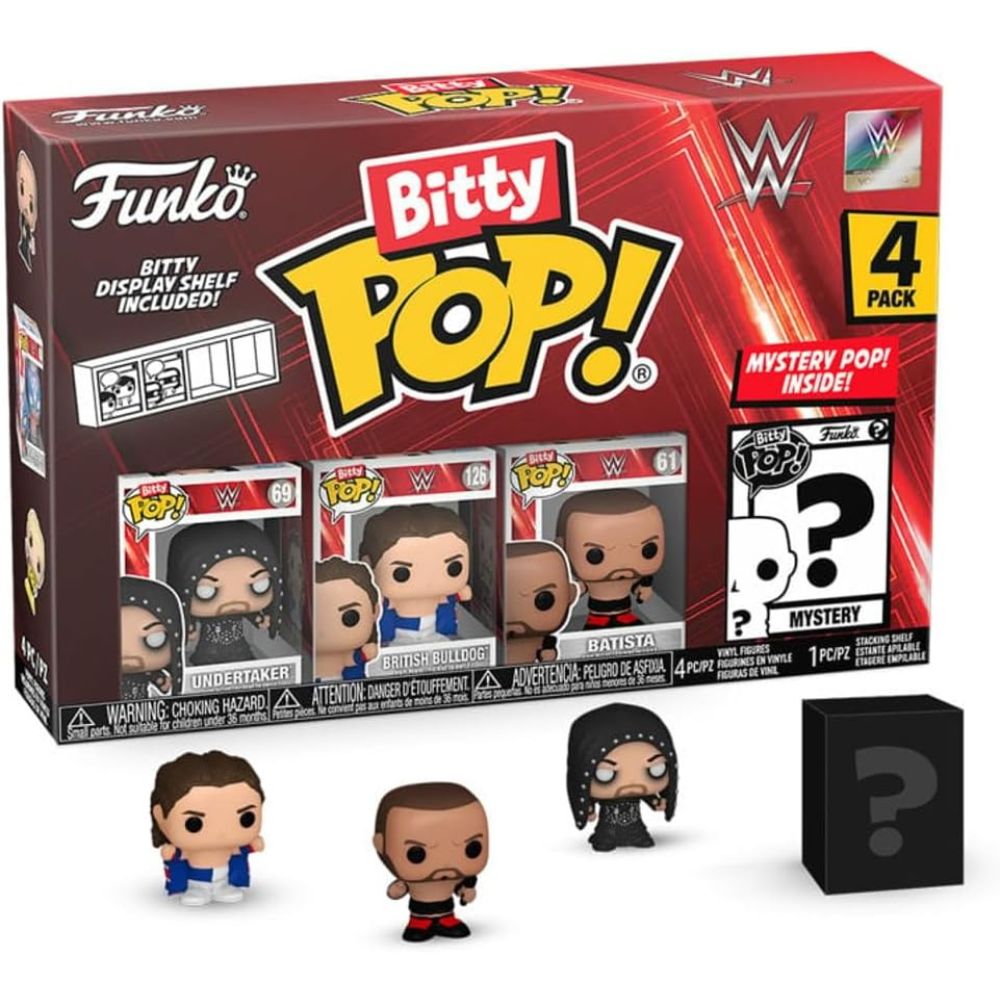 Bitty Pop! : WWE 4-Figure Pack - Random Style
