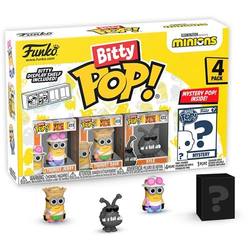 Bitty Pop Minions Figure 4pk