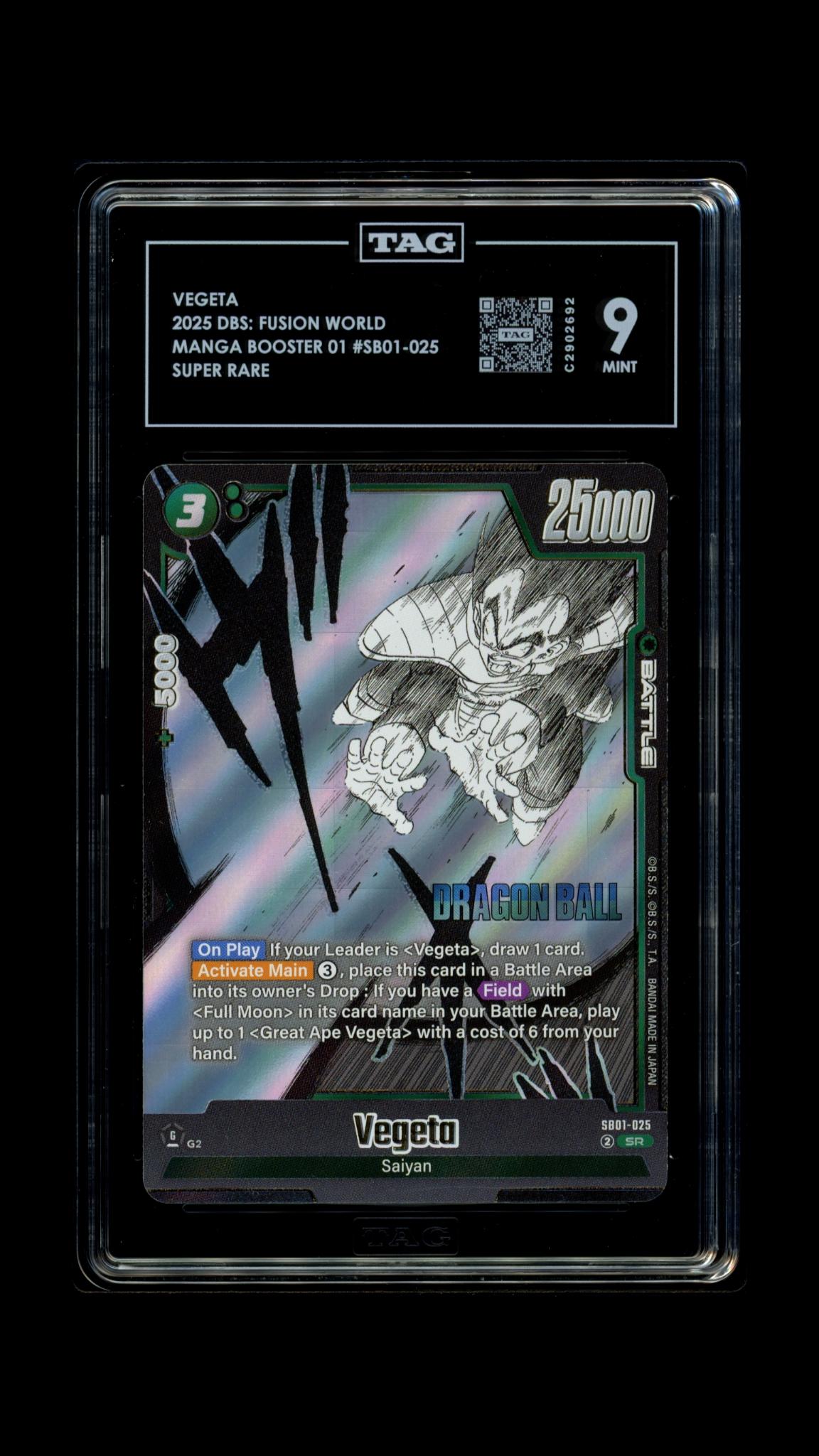 Vegeta - DBS Fusion World Manga Booster 1 #SB01-025- TAG 9
