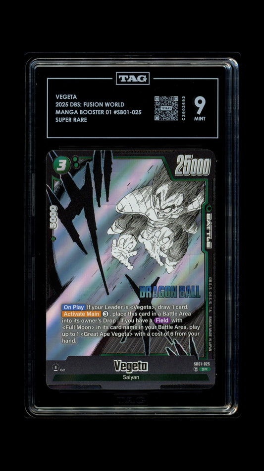 Vegeta - DBS Fusion World Manga Booster 1 #SB01-025- TAG 9