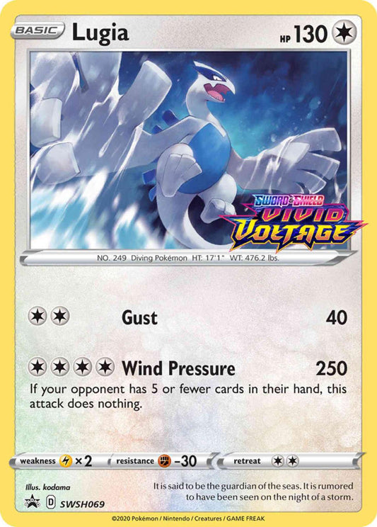 #69 Sword & Shield Promos- Lugia (Vivid Voltage Stamped)