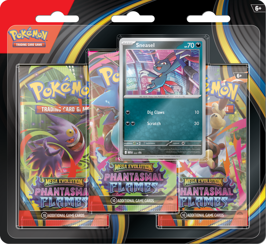 Pokemon - Phantasamal Flames- 3 pack blister *Releases Nov. 28/2025.*