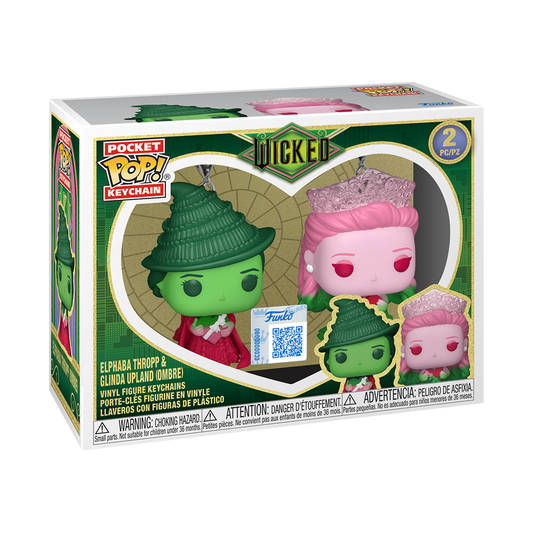 Funko Pop Keychain Wicked Glinda & Elphaba Ombre