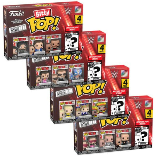 Bitty Pop! : WWE 4-Figure Pack - Random Style