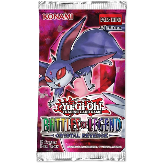 Yu-Gi-Oh Battle of Legends: Crystal Revenge 1st Edition Booster Pack