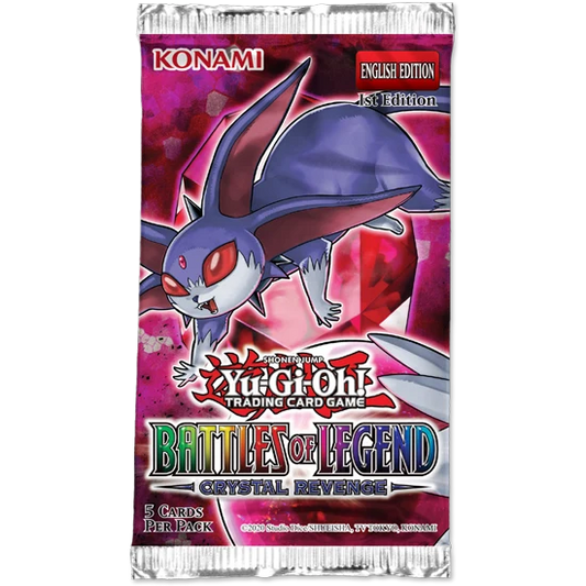 Yu-Gi-Oh Battle of Legends: Crystal Revenge 1st Edition Booster Pack